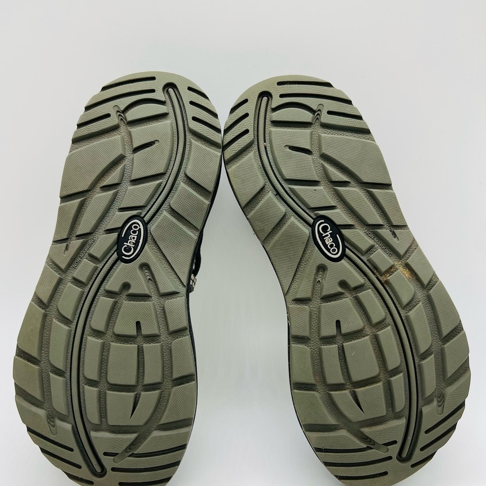 CHACO WOMENS OUTDOOR ADVENTURE STRAPPY SANDALS SIZE 6 BEIGE/OLIVE GREEN - Picture 11 of 12